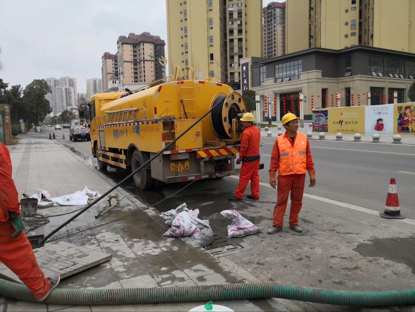 凤泉排污管道清淤-管道清洗